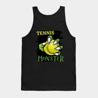 Tennis monster sport Gift for Tennis player love Tennis funny present for kids and adults Tank Top